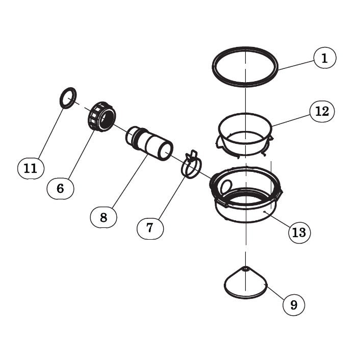 Part - KP720-008 Drain Joint Hose for Kubota KP720NA Rice Washer